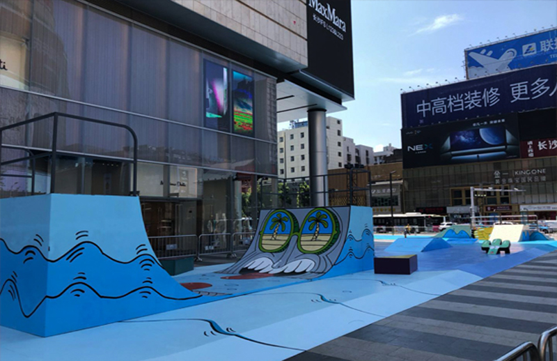 湖南省長沙市國金中心商業(yè)廣場極限運動場