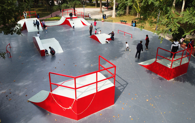 山東省淄博市人民公園極限運動場（街區）