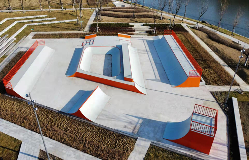 江蘇省海安市新通揚河生態公園極限運動場