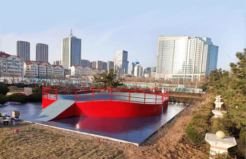 山東省青島市沖浪隊陸上沖浪碗池