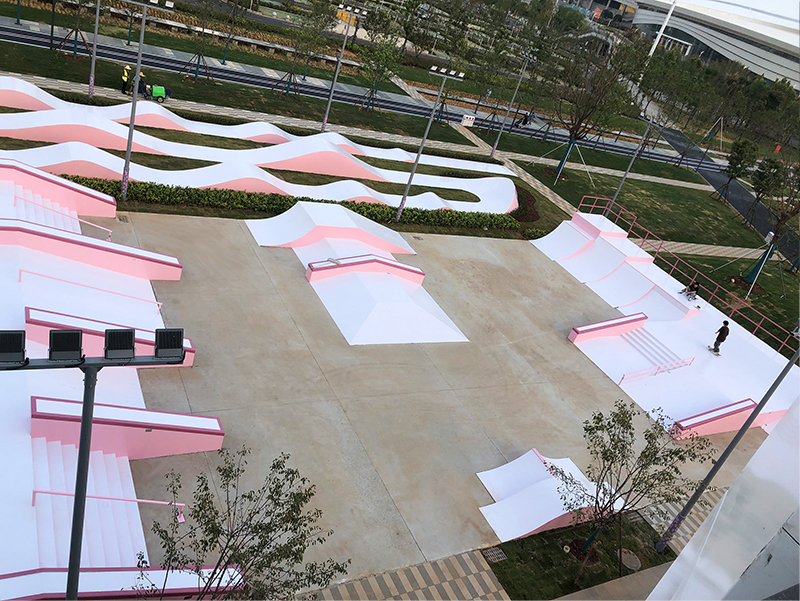 湖北省武漢市櫻花溪公園極限運動場（中級比賽區）