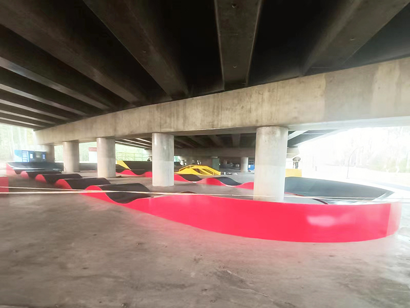 山東省煙臺(tái)市棲鷺洲公園極限運(yùn)動(dòng)場(chǎng)(泵道區(qū))