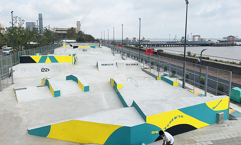 上海郵輪港滑板公園(街式區(qū))